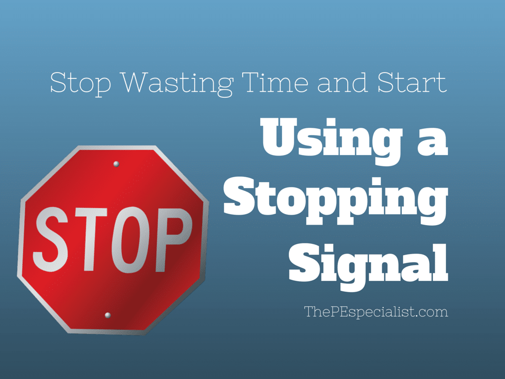 Stopping Signal Graphic