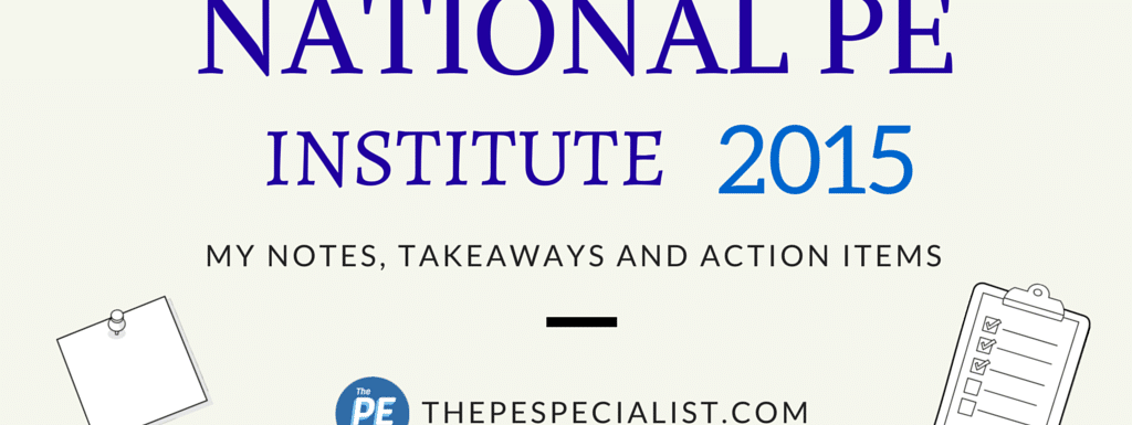 The National PE Institute 2015
