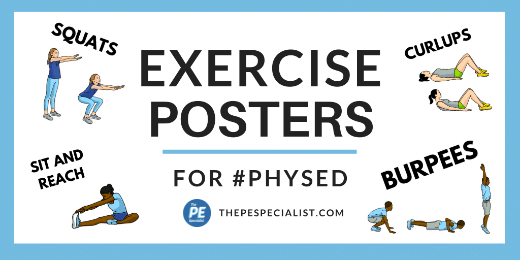 Printable Exercise Posters for Physical Education Class