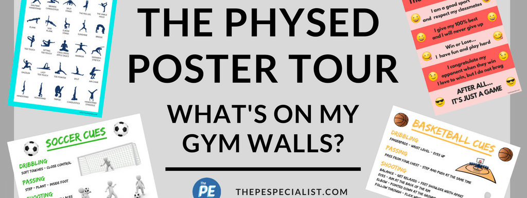PE Poster Tour |What’s on my Gym Walls|