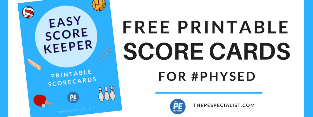 Easy Score Keeper Cards for PE Class