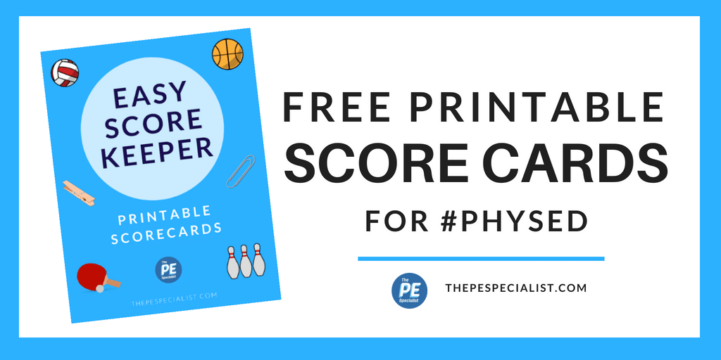 Easy Score Keeper Cards For Pe Class Free Download