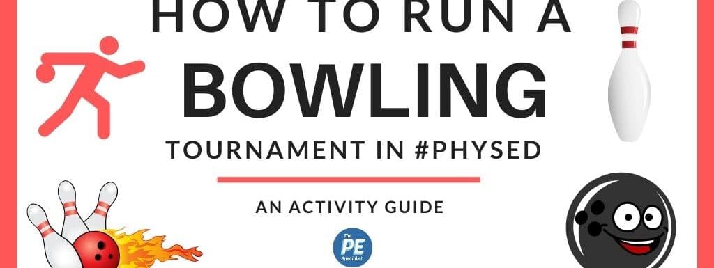 Cosmic Bowling Lesson or Tournament for PE Class
